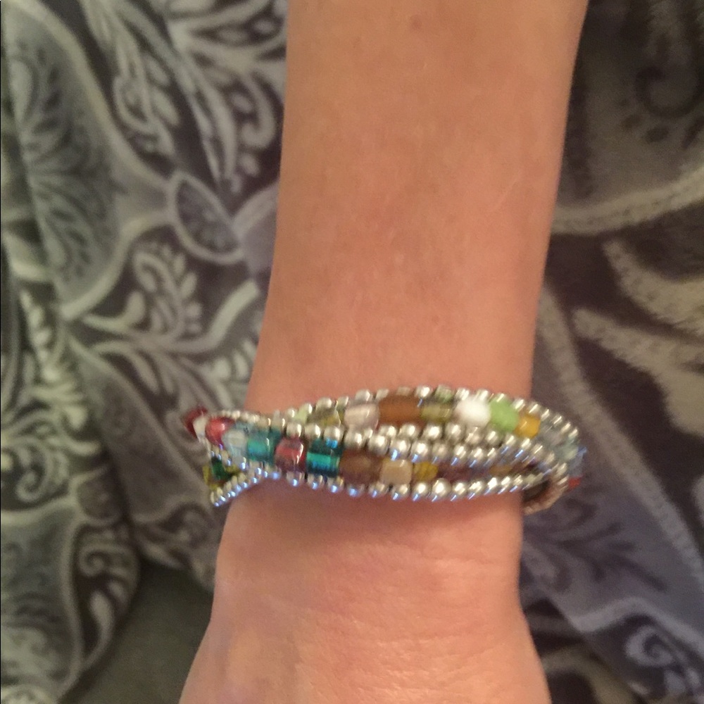 Beaded Bangle Bracelet